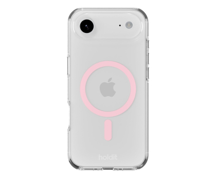 Etui do telefonów Holdit MagSafe Case iPhone 17 Air Pink/Transparent
